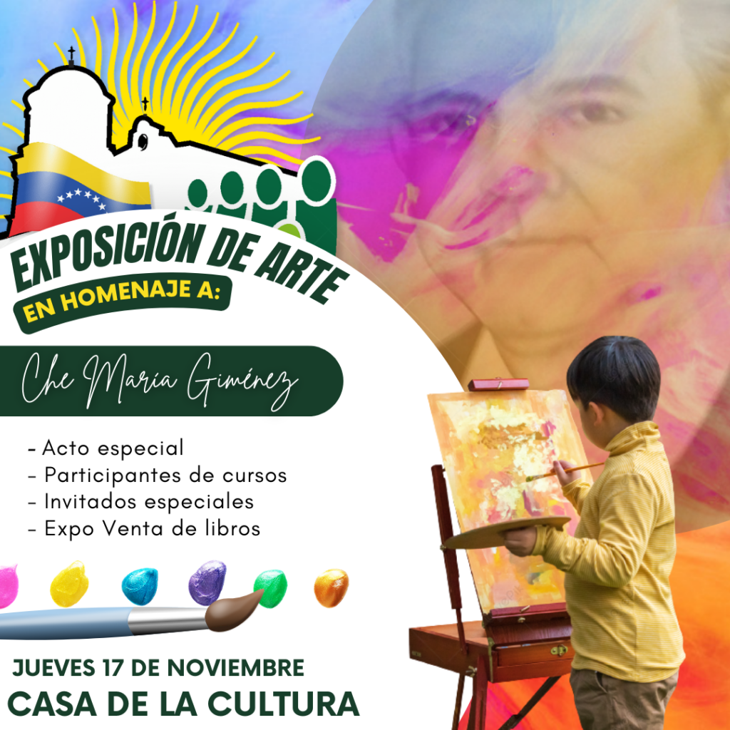 ¡Exposición de arte en homenaje a Che Maria Giménez! – A.C. Hijos De Moran